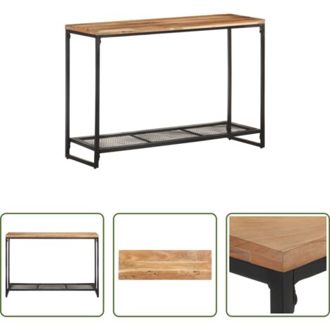 Mesa de acacia -  Mesa consola de madera maciza de acacia 110x35x75 cm