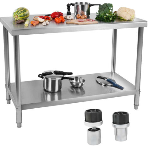 Mesa de acero inoxidable - 100 x 70 cm