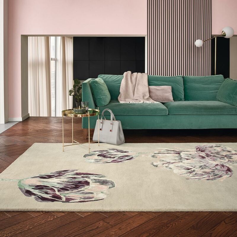 

TABLE TB 1A2T Alfombra de diseño en lana beige - Beige