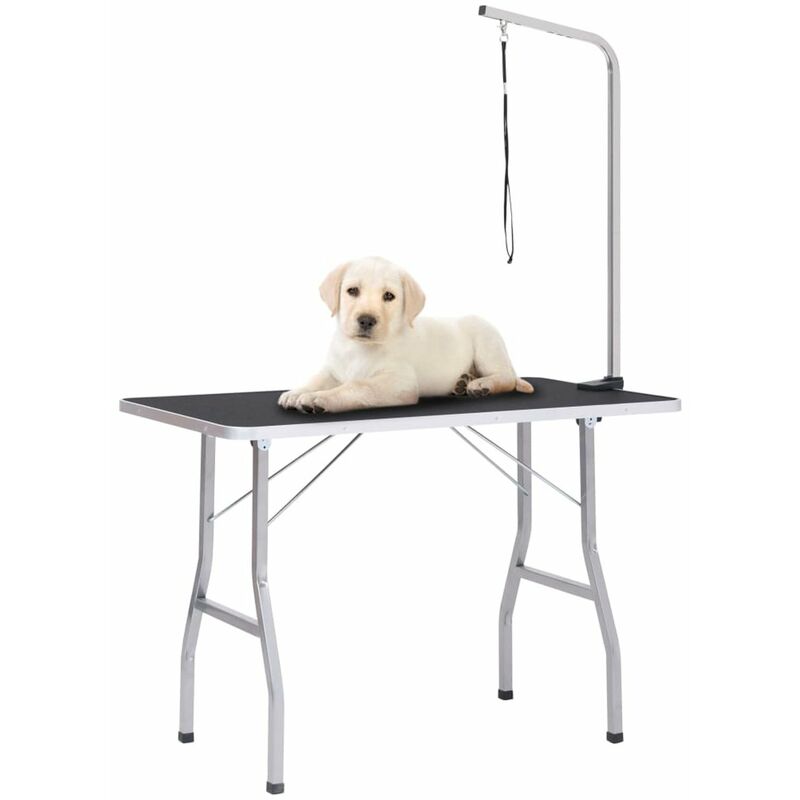 

Happyshopping - Mesa de aseo ajustable para perros con 1 lazo