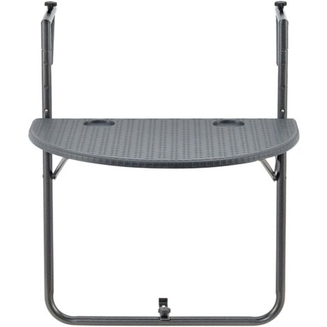 Mesa de balcón colgante Cicala plegable y regulable en altura 835 x 60 x 64 cm 030008552