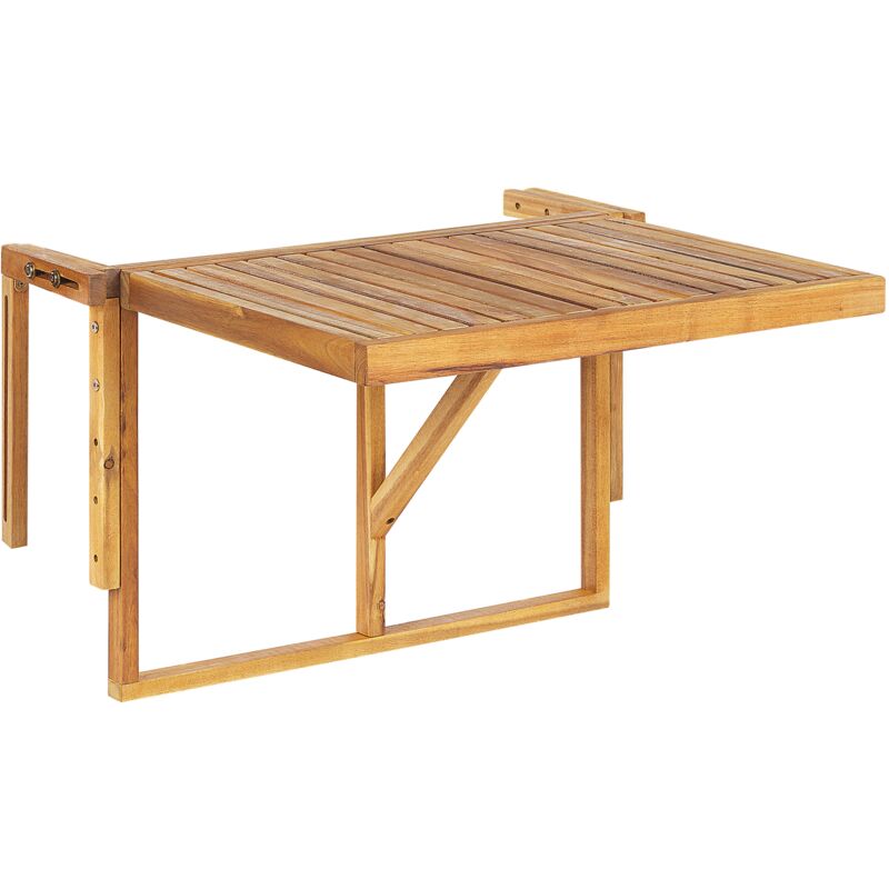

Mesa de balcón madera clara 60 x 40 cm UDINE