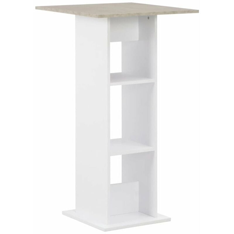 

Mesa de bar color blanco 60x60x110 cm