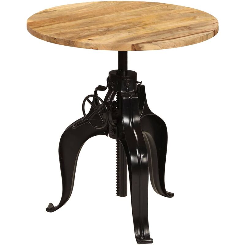 

Mesa de Bar Madera Maciza de Mango 75x(76-110) cm - Marrón - Vidaxl