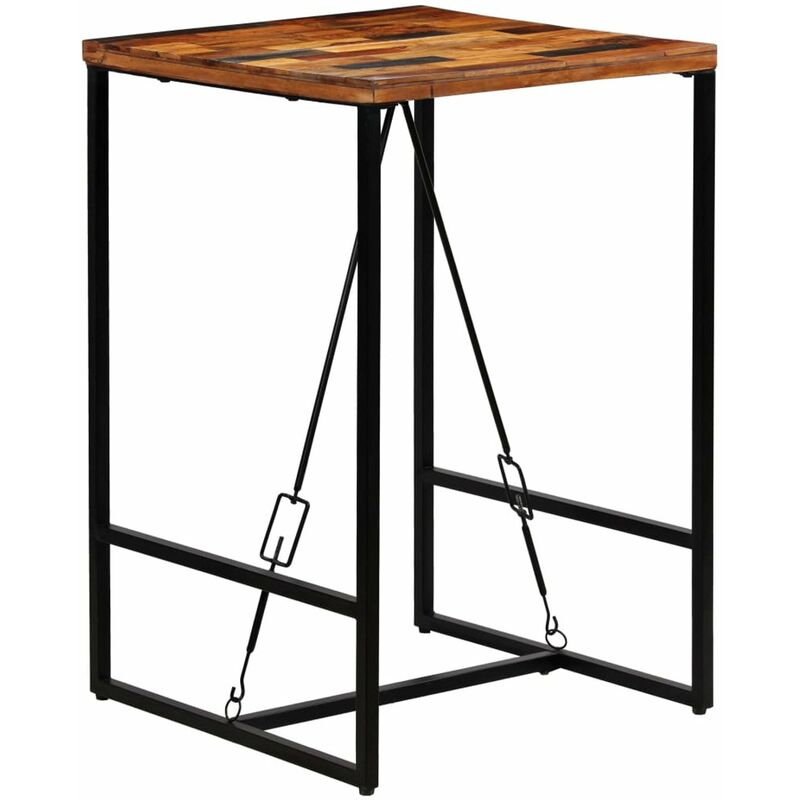 

Mesa de bar madera maciza reciclada 70x70x106 cm