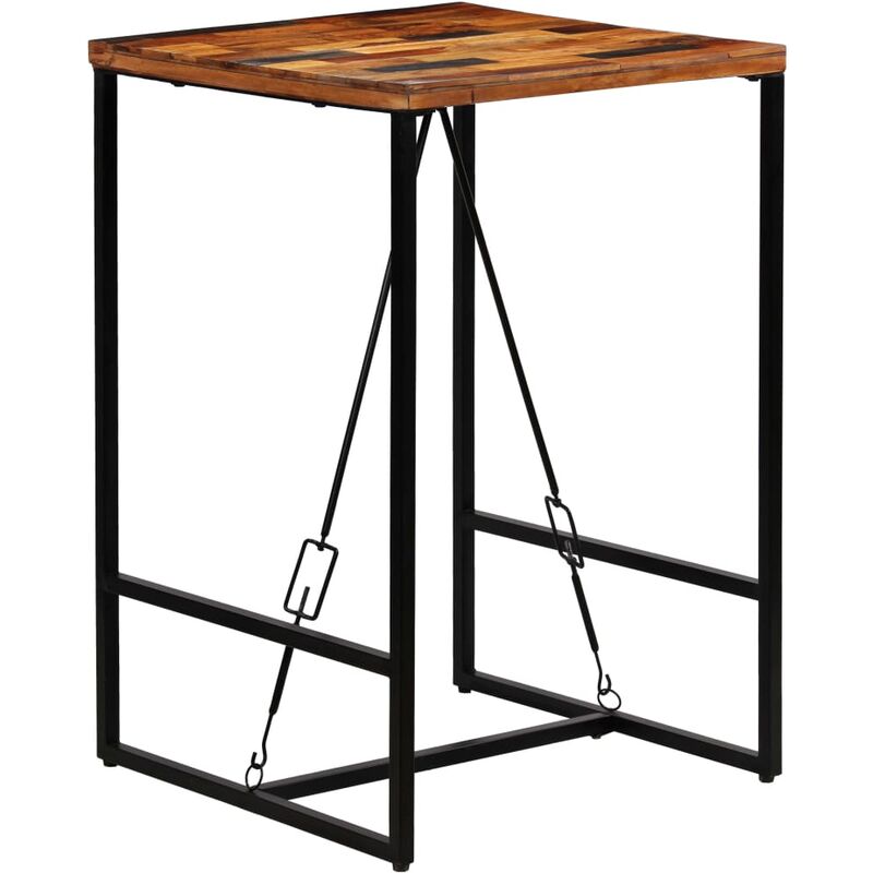 

Mesa de bar madera maciza reciclada 70x70x106 cm