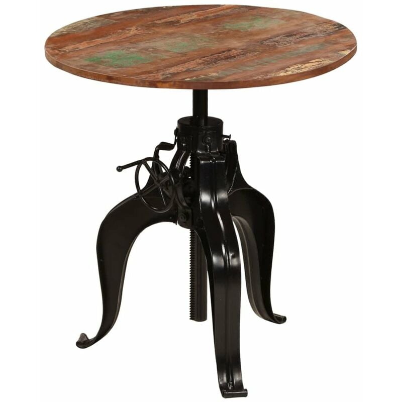 

Happyshopping - Mesa de bar madera maciza reciclada 75x(76-110) cm