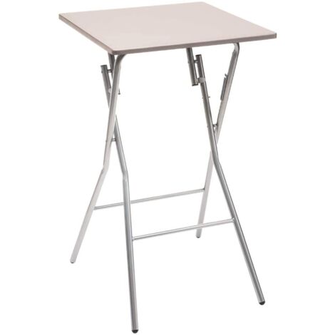 Mesa de bar plegable 60 x 60 cm Taupe