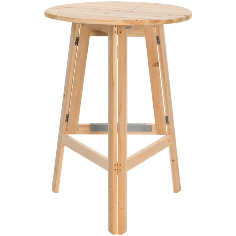 

Mesa de bar plegable de madera de abeto 78 cm - Marrón - Vidaxl