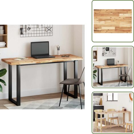 Mesa de bar - vidaXL Tablero de mesa rectangular madera maciza acacia 120x50x4 cm - Mesa bistro