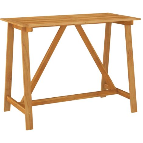 Mesa de barra de jardín 140x70x104 cm acacia madera