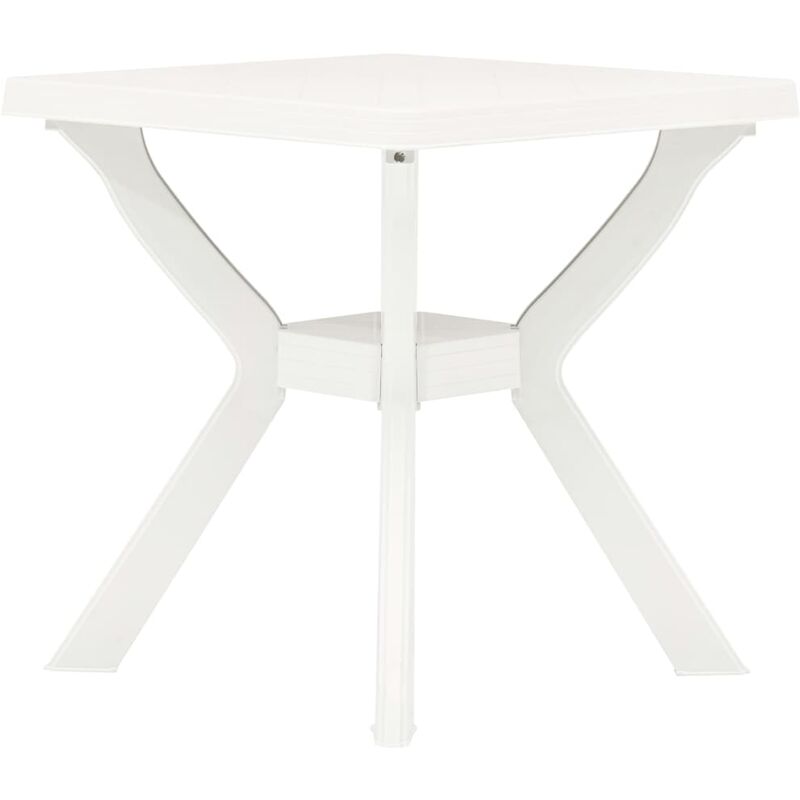 

Mesa de bistró de plástico blanco 70x70x72 cm - Blanco