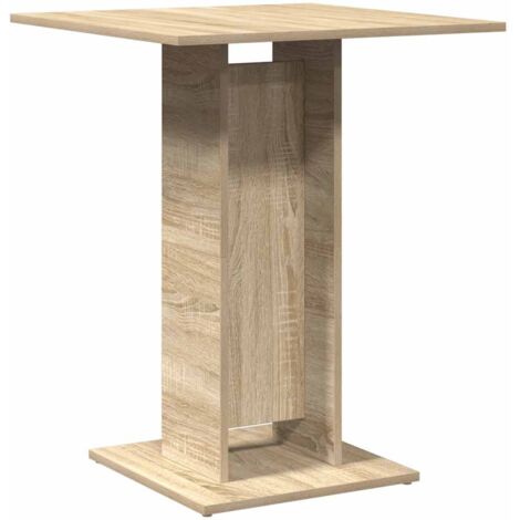 Mesa de bistró contrachapada color roble Sonoma 60x60x75 cm vidaXL