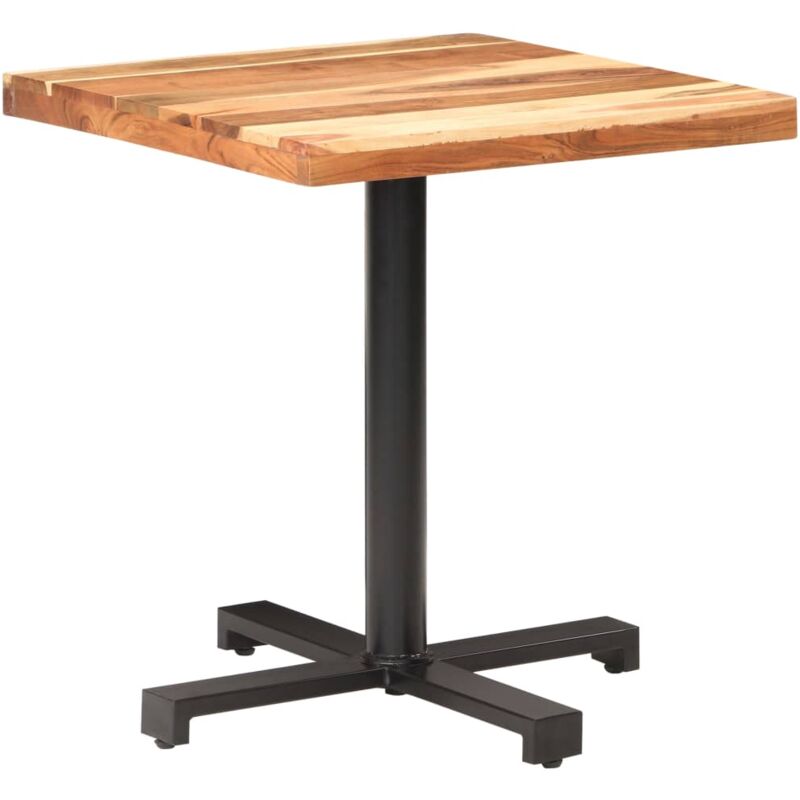 

Mesa de bistró cuadrada madera de acacia maciza 70x70x75 cm - Marrón - Vidaxl