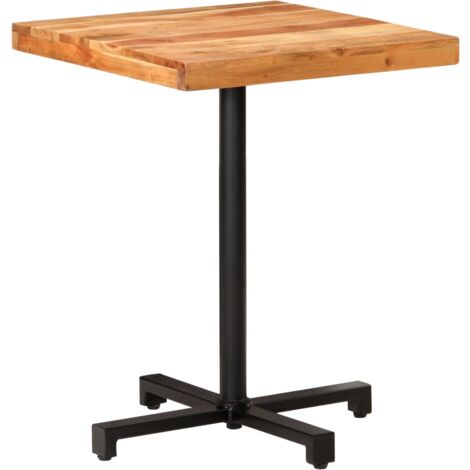 Mesa de bistró cuadrada madera de mango maciza 60x60x75 cm vidaXL