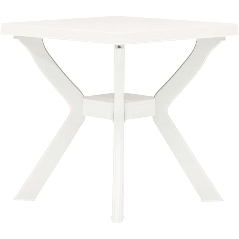 

Mesa de bistro de plastico blanco 70x70x72 cm