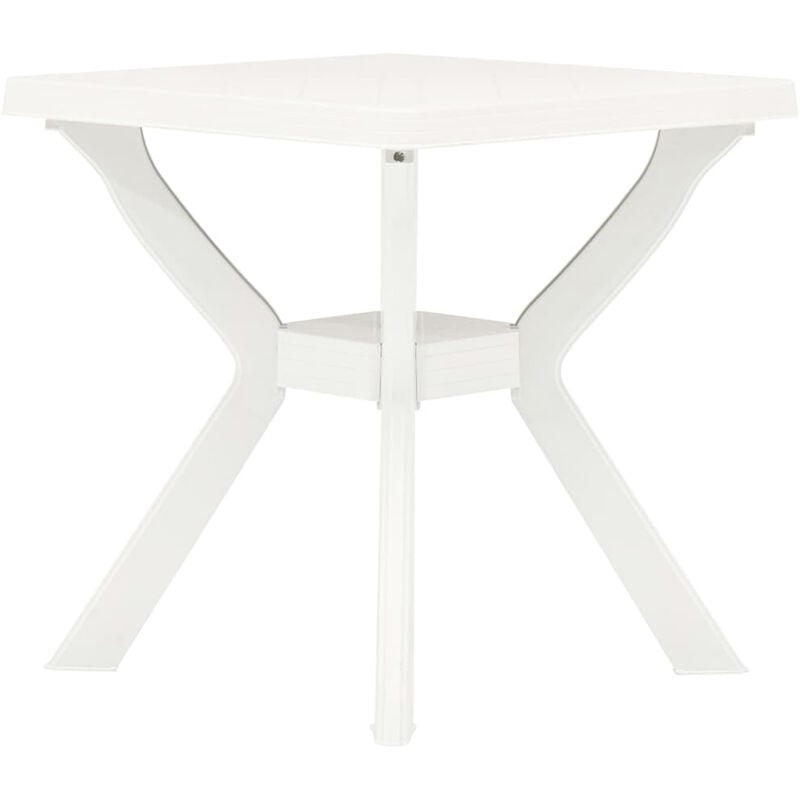 

Mesa de bistro de plastico blanco 70x70x72 cm
