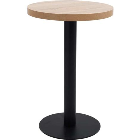 Mesa de bistró MDF marrón claro 50 cm