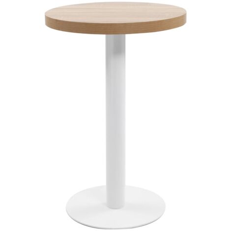 Mesa de bistró MDF marrón claro 50 cm