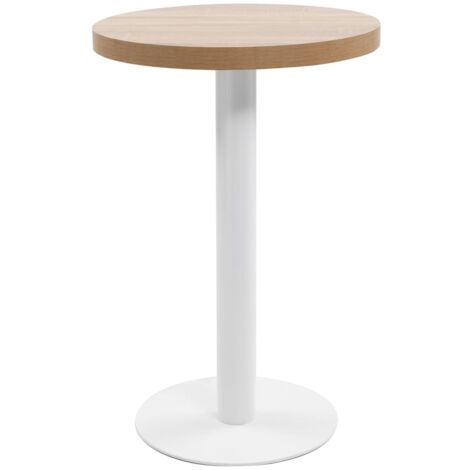 Mesa de bistró MDF marrón claro 50 cm vidaXL