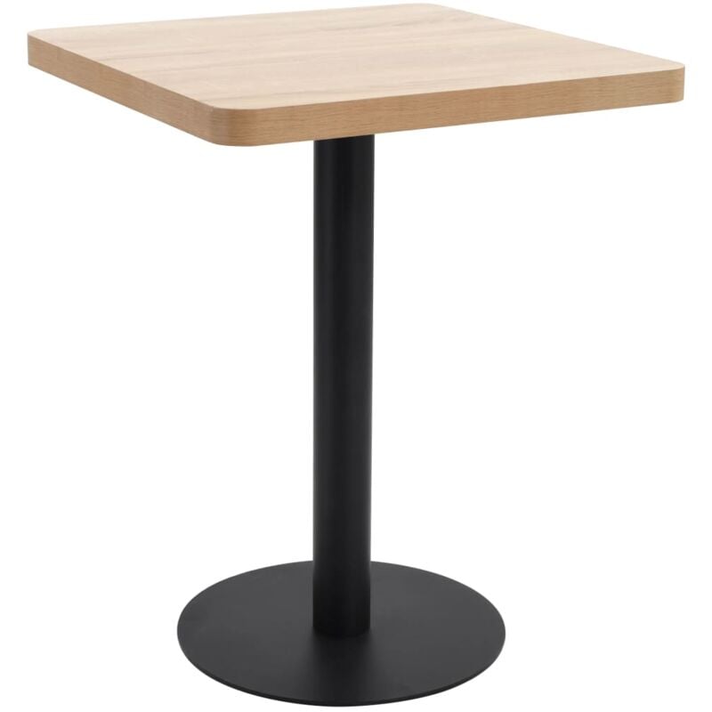 

Vidaxl - Mesa de Bistró MDF Marrón Claro 60x60 cm - Marrón