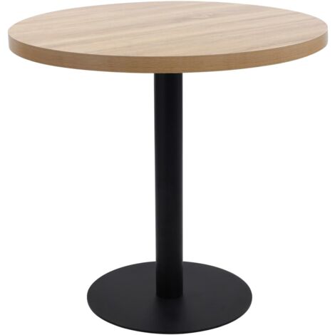 Mesa de bistró MDF marrón claro 80 cm vidaXL
