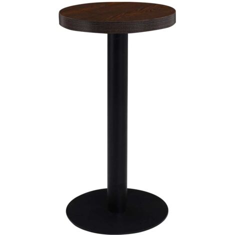 Mesa de bistró MDF marrón oscuro 40 cm
