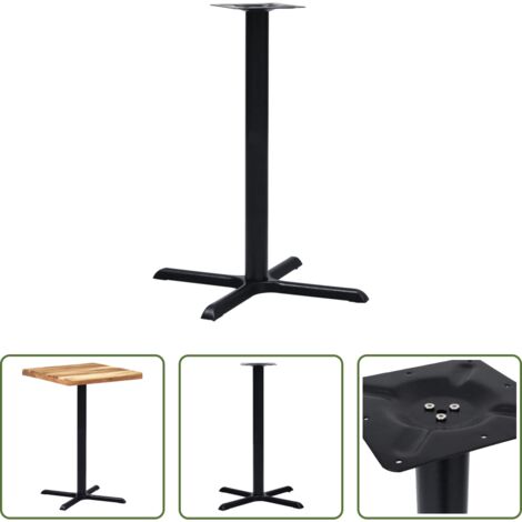 Mesa de bistró -  Pata de mesa de bistró hierro fundido negro 76x76x107 cm