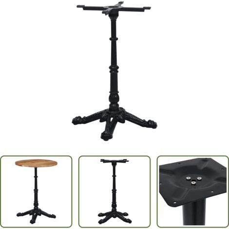 Mesa de bistró - Pata de mesa de bistró negra 52x52x72 cm de hierro fundido