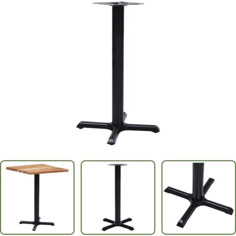 Mesa de bistró - Pata de mesa de bistró negra 56x56x72 cm de hierro fundido
