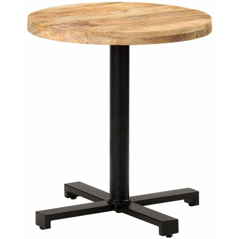 

Mesa de bistro redonda madera de mango rugosa Ø70x75 cm