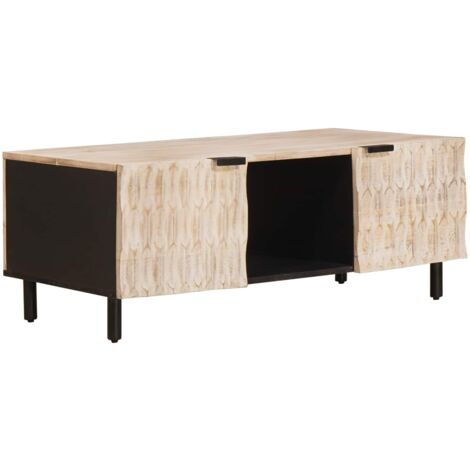 Mesa de Café 100 x 54 x 40 cm Madera de mango maciza