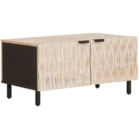 Mesa de Café 80 x 50 x 40 cm Madera de mango maciza vidaXL