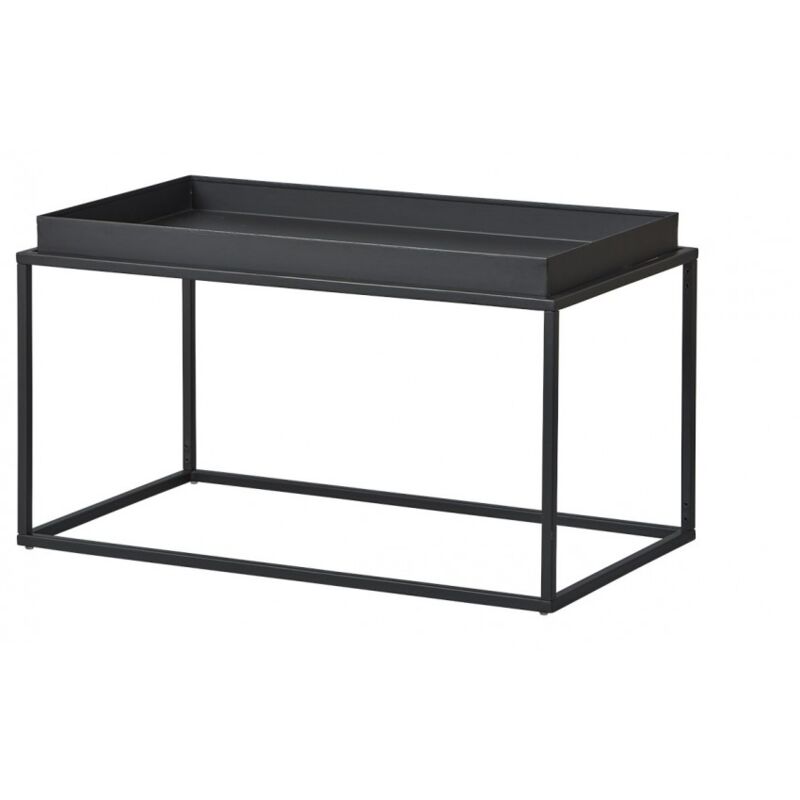 

Mesa de café 80x45 cm Gris Oscuro de metal | Gris oscuro