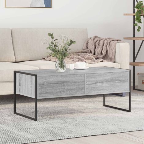 Mesa de Café Gris  100 x 46 x 40 cm Madera contrachapada