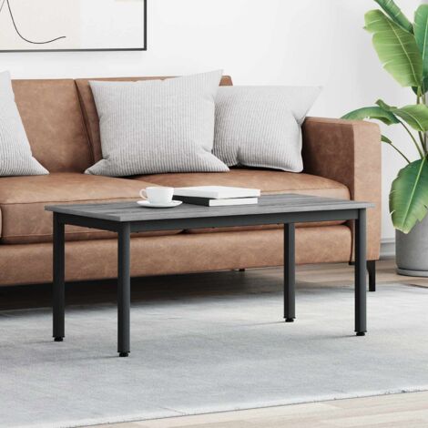 Mesa de Café Gris 100 x 50 x 45 cm Madera de ingeniería