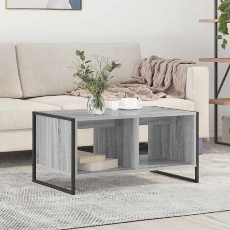 Mesa de Café Gris  80 x 50 x 40 cm Madera contrachapada