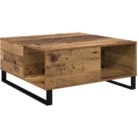 Mesa de Café Madera envejecida 80 x 80 x 36,5 cm vidaXL