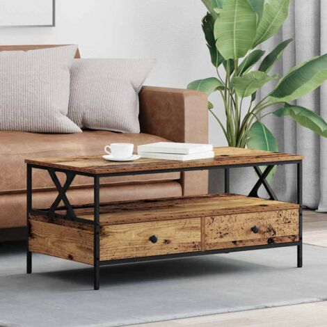Mesa de Café Madera vieja 100 x 51 x 45 cm Madera contrachapada vidaXL