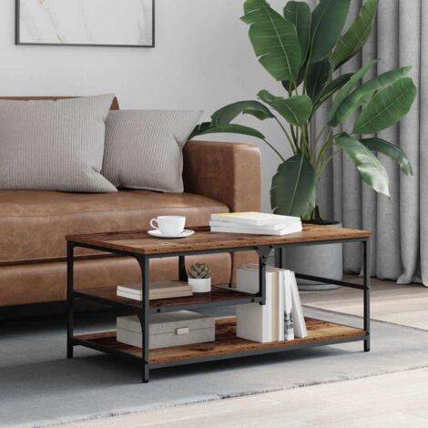 Mesa de Café Madera Vieja 90 x 49 x 40 cm Madera contrachapada