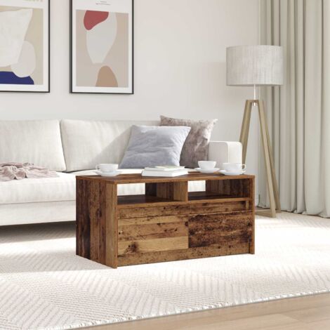 Mesa de Café Madera vieja 90 x 50 x 45 cm Madera de ingeniería