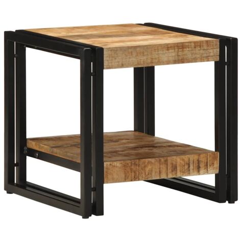 Mesa de Café Marrón 40 x 40 x 38 cm madera maciza de mango