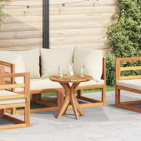 Mesa de Café Marrón 55 x 55 x 51 cm Madera de teca maciza
