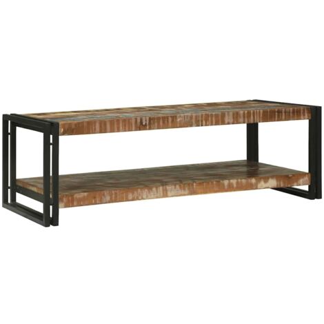 Mesa de Café Multicolor madera maciza reciclada