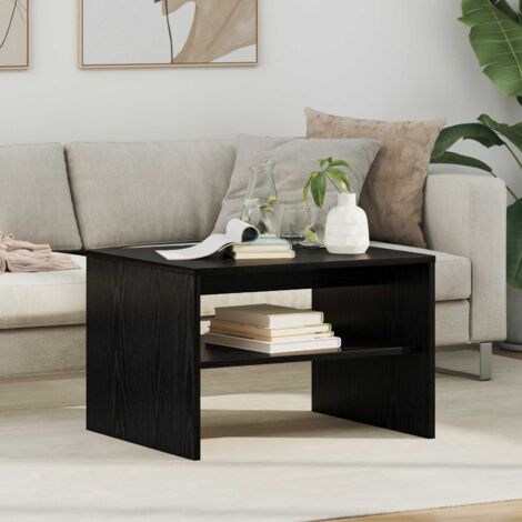 Mesa de Café Roble Negro 60 x 50 x 40 cm Madera de ingeniería