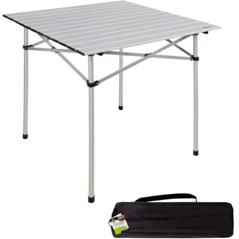 Mesa de camping plegable Aktive de aluminio ligera