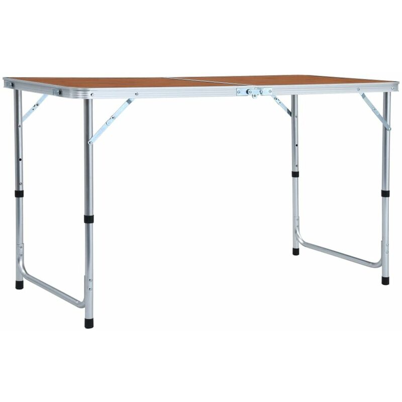 

Mesa de camping plegable de aluminio 120x60 cm