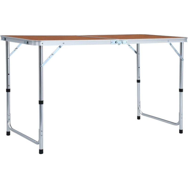 

Mesa de camping plegable de aluminio 120x60 cm
