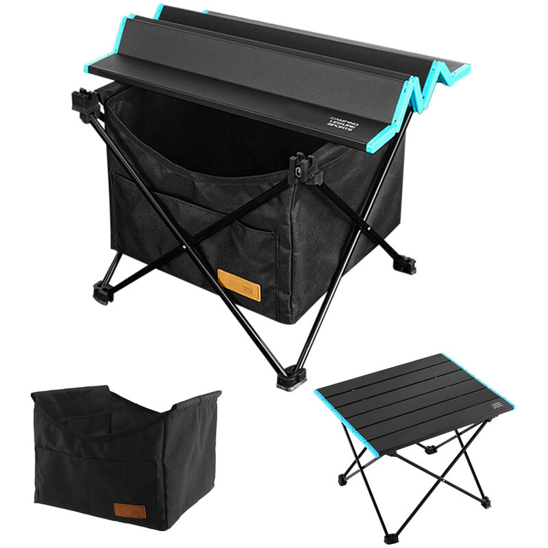 

Mesa de camping portatil, mesa plegable, mesa de aluminio, con bolsa de almacenamiento