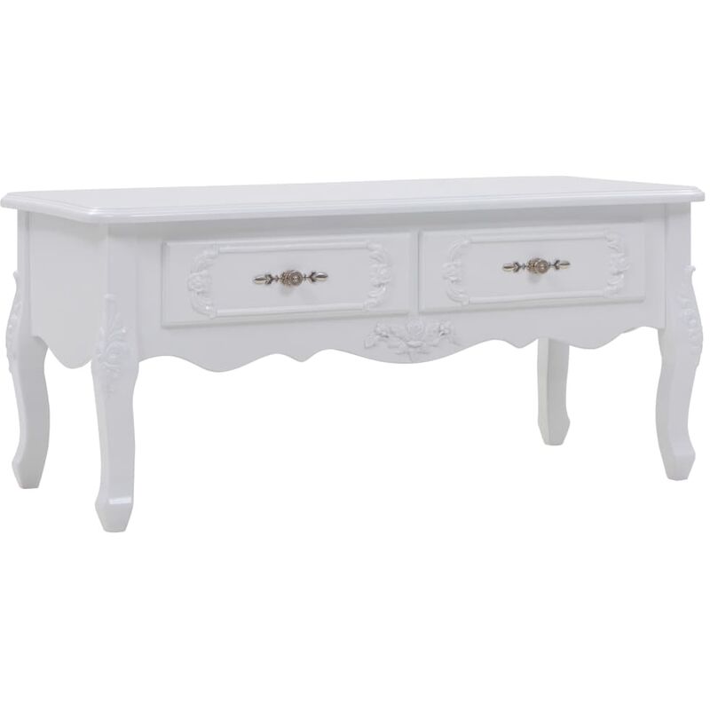 

Asupermall - Mesa de centro 100x50x46 cm blanca